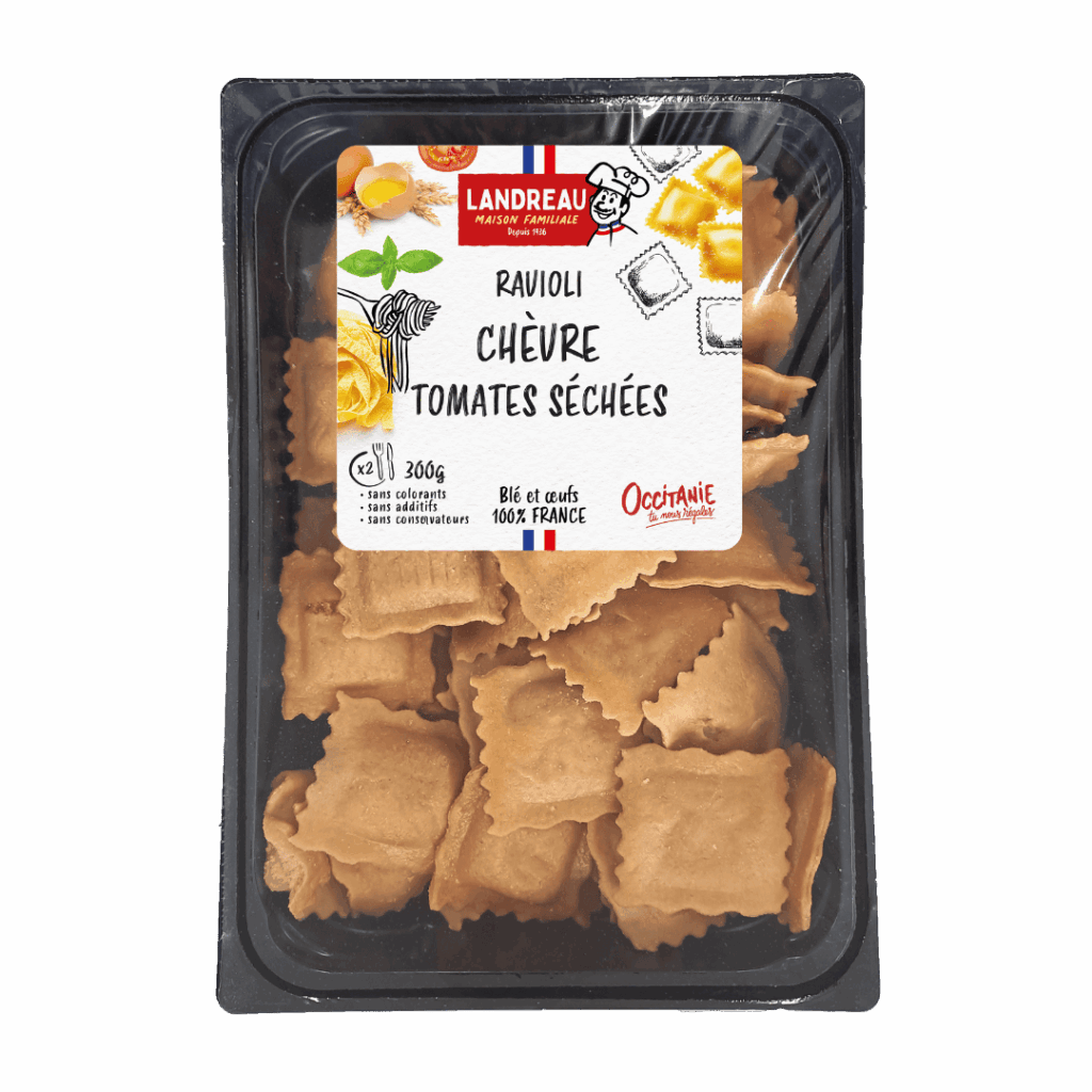 Ravioli chèvre tomates séchées - Landreau