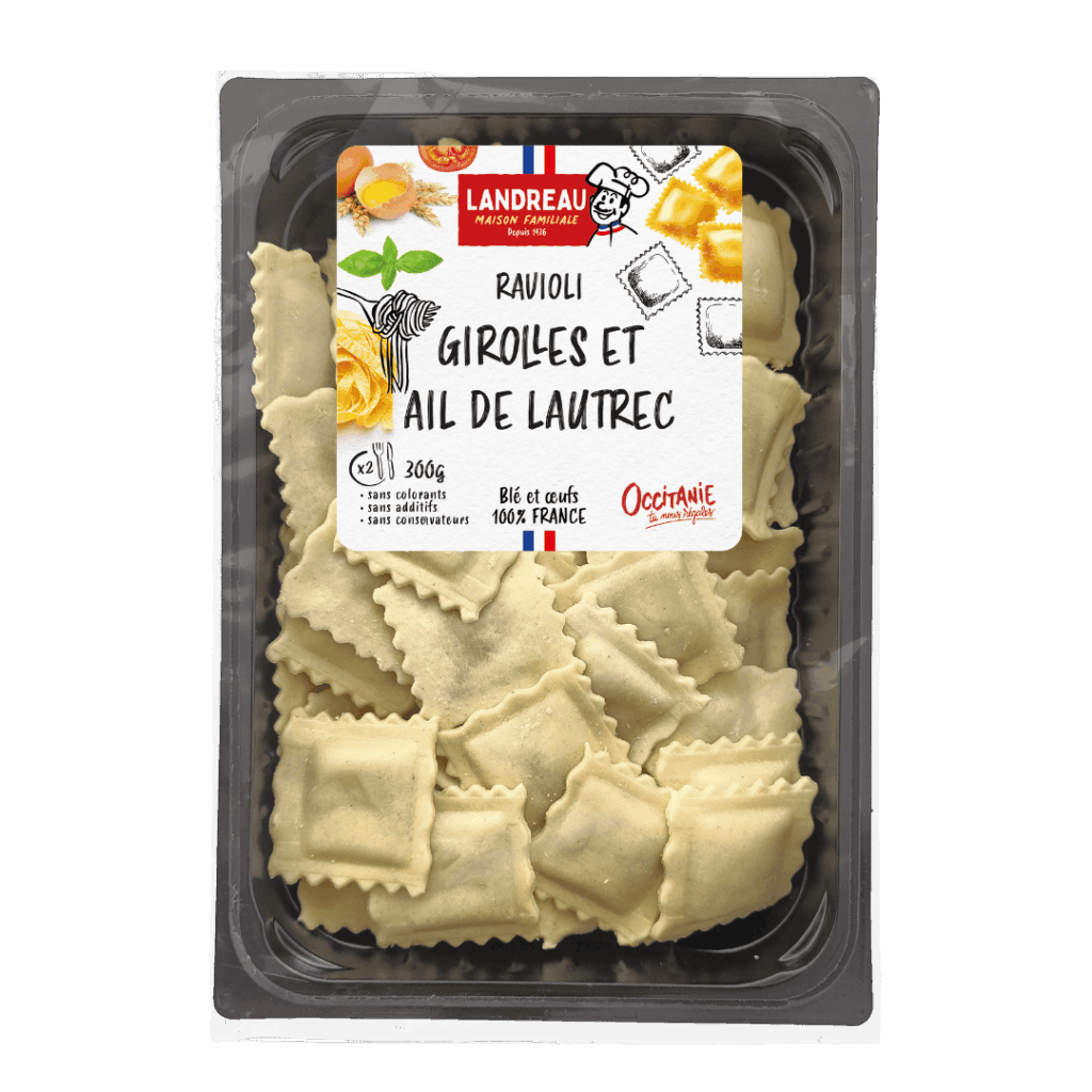 Ravioli girolles et ail de Lautrec - Landreau