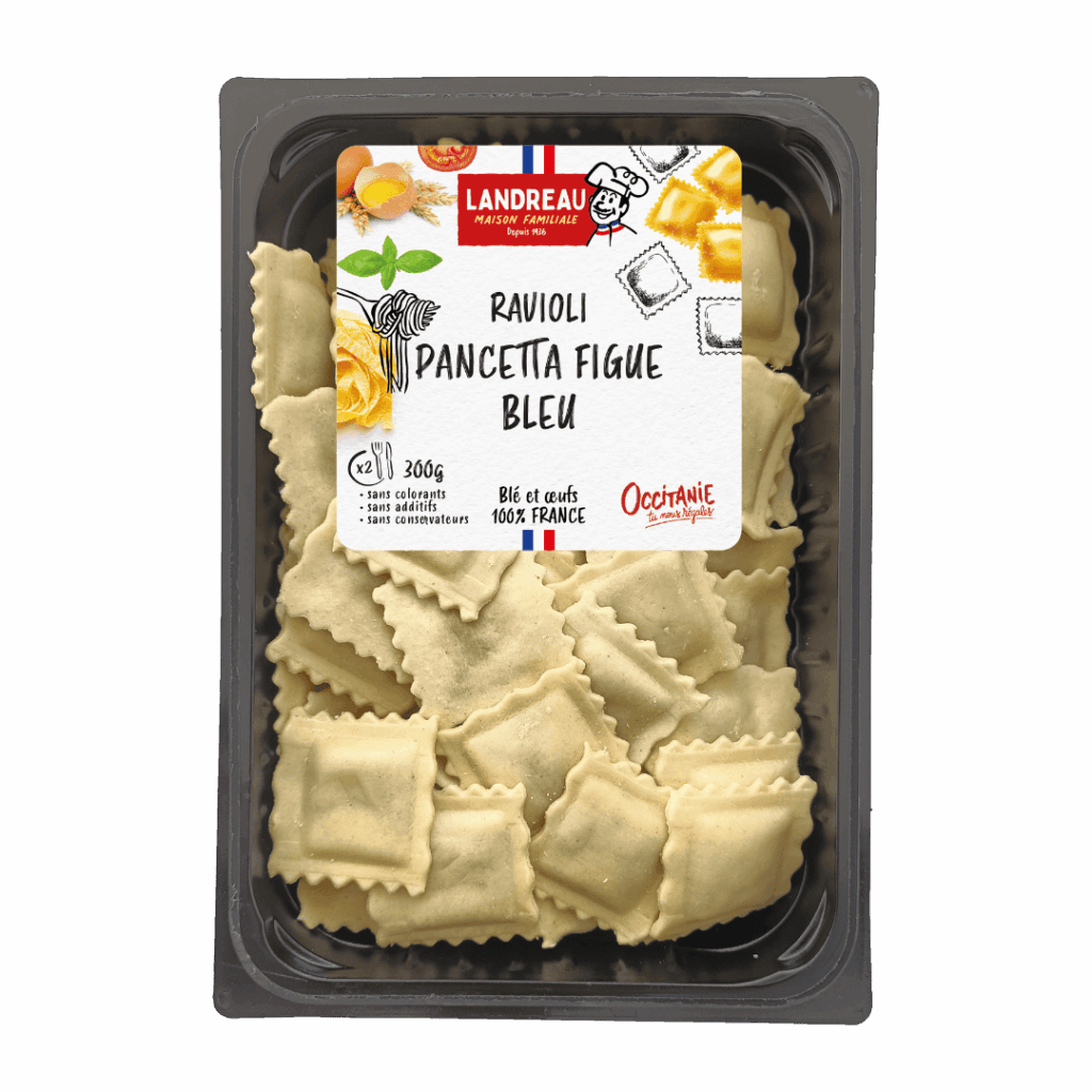 Ravioli pancetta figue bleu - 300g - Landreau
