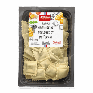 Ravioli saucisses de Toulouse et butternut Landreau